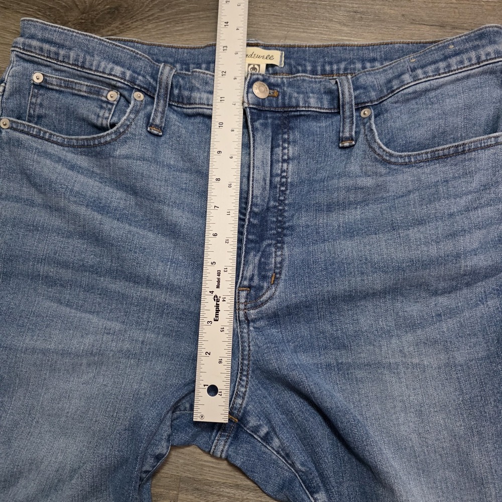 Madewell Skinny Flare Jeans 33 Medium Wash Stretch Denim Y2K Boho Festival - Picture 12 of 15